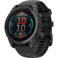 Garmin Fenix E 47mm AMOLED Slate Gray Steel with Black Silicone Band (010-03025-03/01)