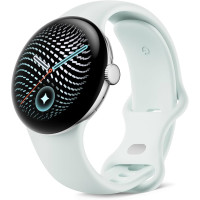 Google Pixel Watch 5 41mm Wi-Fi Polished Silver Aluminum case / Fog Active Band