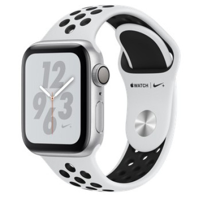 Apple Watch Nike+ Series 4 GPS 40mm Silver Alum. w. Platinum/Black Nike Sport b. Silver Alum. (MU6H2)